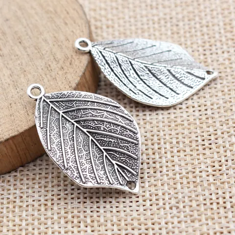 Vintage Zinklegierung Blatt Charms Verbinder Für DIY Armband Halskette Schmuckherstellung Retro Botanische Anhänger Zubehör