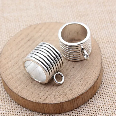 Vintage Zinklegierung Gestreifte Schalschnalle Für Damen Zylinder Schalring Verschluss Bekleidungszubehör Dekoration Schmuck