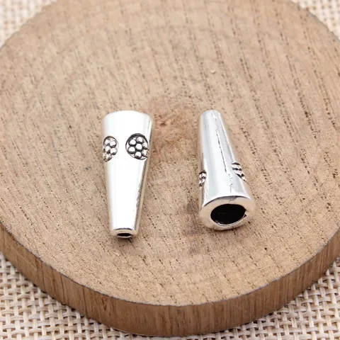 Calottes de Perles Cônes en Alliage de Zinc Vintage Argent Antique Bronze Embouts de Gland DIY Fabrication de Bijoux