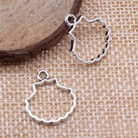 Vintage Hollow Shell Pendant Ocean Animal Theme Antique Silver Alloy Charms For Handmade DIY Jewelry Making Accessories