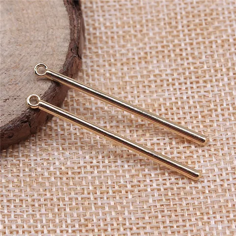 Ciondolo in Metallo a Barra Lunga Minimalista Accessorio Placcato Oro KC Ciondolo per Orecchini a Striscia Verticale Fai Da Te