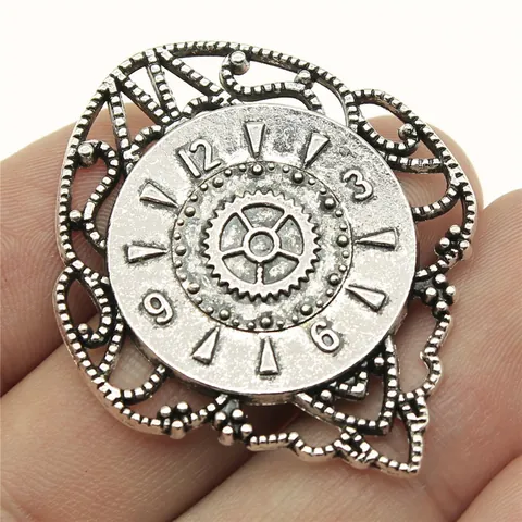 Amuletos de Reloj de Engranajes Steampunk Colgantes de Aleación Vintage para Creación de Joyas DIY Accesorios de Artesanía Acabado Antiguo