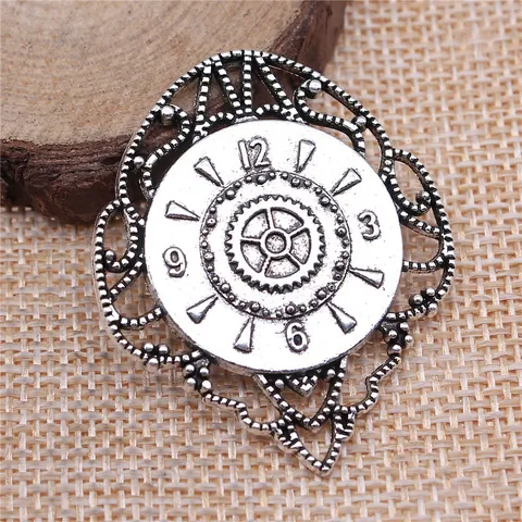 Amuletos de Reloj de Engranajes Steampunk Colgantes de Aleación Vintage para Creación de Joyas DIY Accesorios de Artesanía Acabado Antiguo