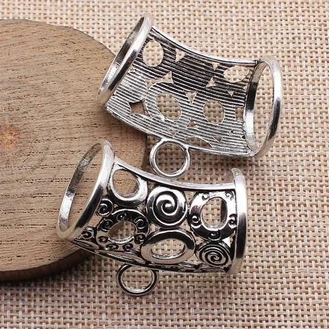 Altsilber Vintage Wirbel Schalschnalle Zinklegierung Hohle Spirale Schalclip Kleidung Zubehör Für Damen Schmuckherstellung