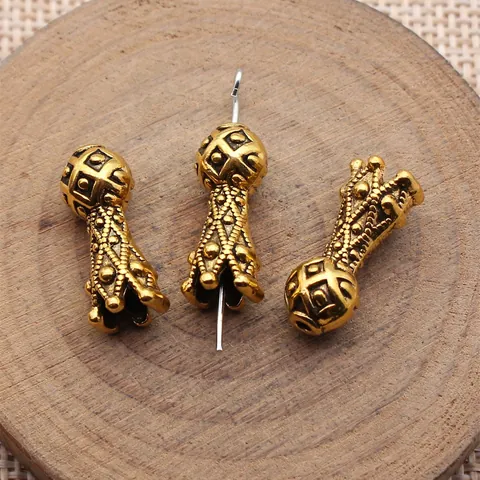 Antikgold Imam Gebetskappenperle Abstandshalter Zinklegierung Vintage Tasbih Anhänger Für Schmuckherstellung DIY Zubehör