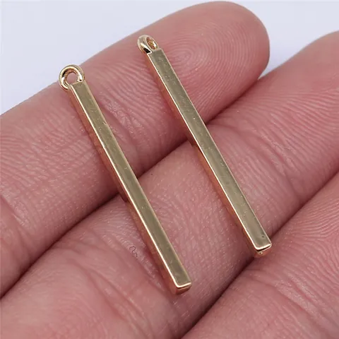 Ciondoli a Barra Lunga in Lega di Zinco Oro KC Pendenti a Striscia Geometrica per Fai da Te Orecchini Collana Accessori