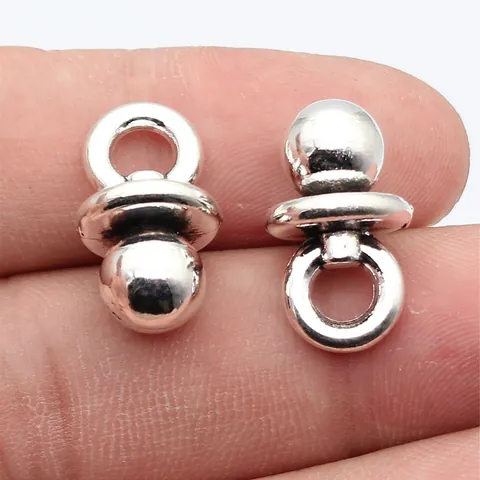 Vintage Zinklegierung 3D Schnuller Anhänger Altsilber DIY Schmuckherstellung Zubehör Für Halskette Armband Handwerk