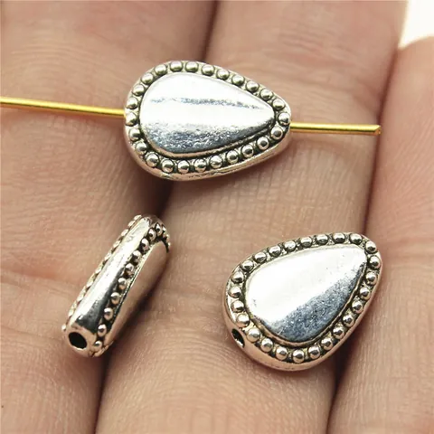 Antique Zinc Alloy Water Drop Beads Vintage DIY Jewelry Making Findings Metal Spacers For Necklaces Bracelets Earrings