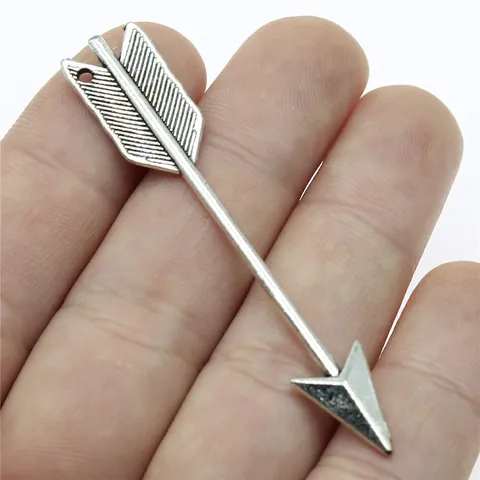 Retro Alloy Arrow Charms Antique Silver Bronze Metal Arrowhead Pendants For DIY Jewelry Making Findings Necklace Accessories