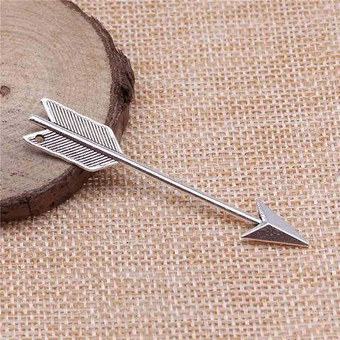 Retro Alloy Arrow Charms Antique Silver Bronze Metal Arrowhead Pendants For DIY Jewelry Making Findings Necklace Accessories