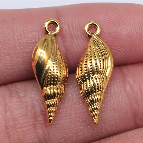 Pendentifs en Alliage de Zinc Coquillage Vintage pour Fabrication de Bijoux DIY Breloques Thème Océan pour Collier Bracelet Accessoires Artisanaux