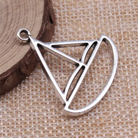 Vintage Antique Silver Zinc Alloy Sailing Ship Boat Hollow Frame Pendant Charms DIY Jewelry Making Findings Accessory