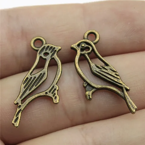 Ciondoli a Uccello in Lega Vintage per Creazione Gioielli Fai da Te Ciondoli a Forma di Uccello in Volo Traforati per Collane Bracciali