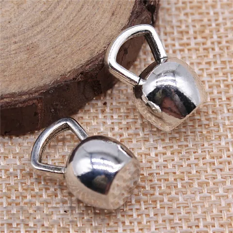 Retro Alloy Kettlebell Shaped Pendant For Jewelry Making Sports Theme Gym Fitness Accessories DIY Necklace Bracelet Crafting Charms