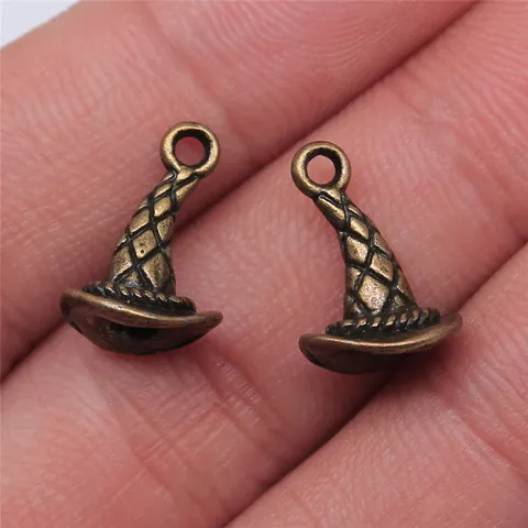 Vintage Antique Silver Alloy Jester Hat Pendant DIY Handcrafted Jewelry Making Accessories Electroplated Charms