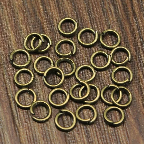Iron Open Jump Rings Jewelry Making Connectors DIY Craft Bracelet Necklace Findings Components Electroplated Accessories