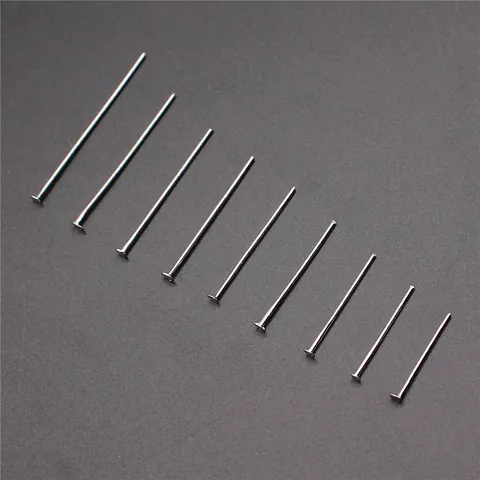 Iron Flat Head T-Pins Jewelry Making Findings Multiple Colors And Sizes For DIY Earrings Bracelet Necklace Accessories