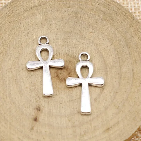 Legierung Ankh Kreuz Anhänger Antik Bronze Gold Silber Ägyptische Lebenssymbol Charms Für DIY Schmuckherstellung Zubehör Basteln