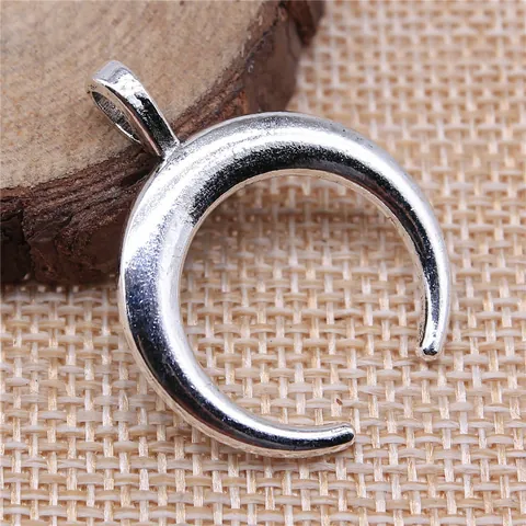 Vintage Horn Sichelmond Legierung Anhänger Für Heimwerken Schmuckherstellung Findings Antik Silber Bronze Metall Charms