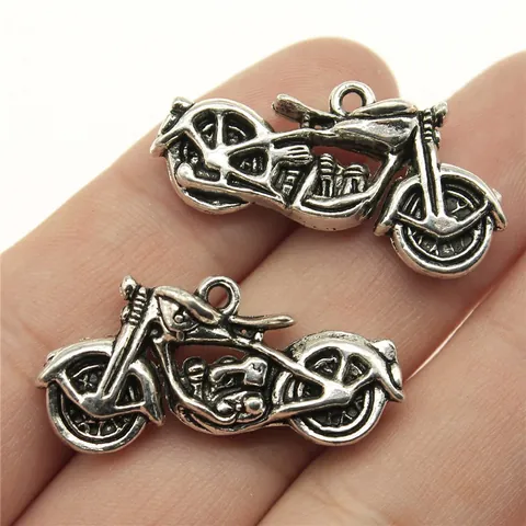 3D Stereoscopic Motorcycle Alloy Pendant Retro Industrial Design Metal Charm For DIY Jewelry Making Accessories Handcrafted