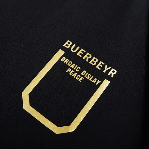 Hip Hop Streetwear Oversized Drop Shoulder T-Shirt Men Cotton Gold Letter Graphic Print Crewneck Short Sleeve Top Comfort Tees