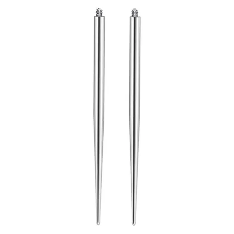 Professional Titanium Steel Threaded Insertion Pin Auxiliary Guide Needle For Body Piercing Jewelry Making Tool Unisex