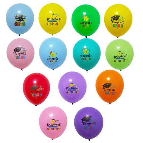 Palloncini in Lattice per la Stagione della Laurea Congrats GRAD Stampati Multicolore Decorazioni per Feste per la Scuola Danza Banchetto Camera