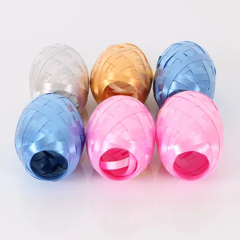 Plastic Egg Shaped Curling Ribbon For Balloon Binding Wedding Party Decoration Gift Wrap Ribbon Solid Color String