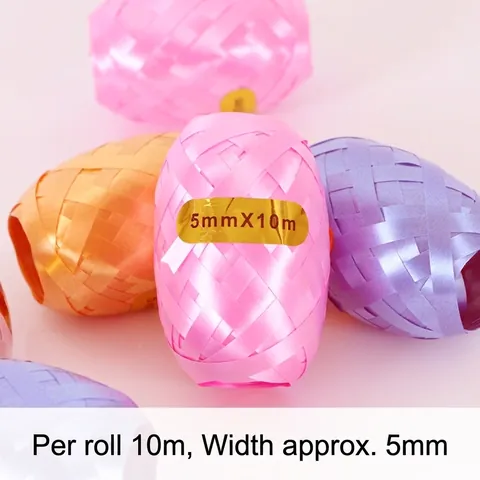 Plastic Egg Shaped Curling Ribbon For Balloon Binding Wedding Party Decoration Gift Wrap Ribbon Solid Color String
