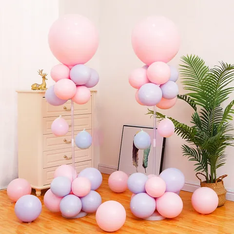 Plastic Balloon Column Stand Kit With Weighted Base Balloon Arch Pole For Birthday Wedding Ceremony Opening Party Decor