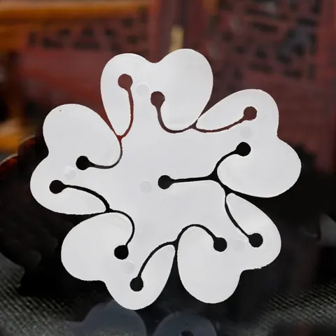 Clips para Globos con Forma de Flor de Ciruelo Soporte de Plástico Blanco para Decoraciones de Boda Cumpleaños Fiesta Accesorios