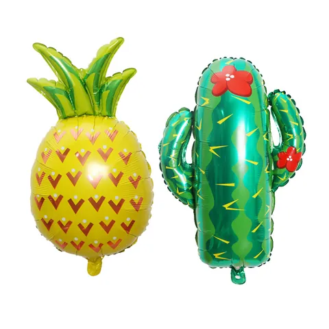 Fruit Shaped Aluminum Foil Balloon Carnival Party Decoration Cactus Pineapple Watermelon Avocado Strawberry Mylar Balloon
