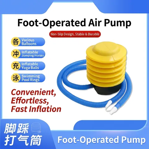Manual Foot Pump For Balloons Portable Inflatable Air Pump With Long Hose For Swim Ring Yoga Ball Party Decoration Supplies