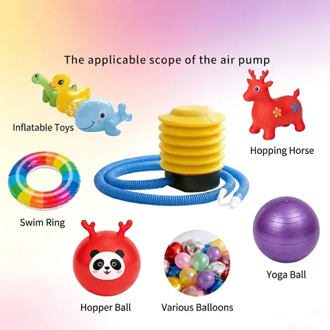 Manual Foot Pump For Balloons Portable Inflatable Air Pump With Long Hose For Swim Ring Yoga Ball Party Decoration Supplies