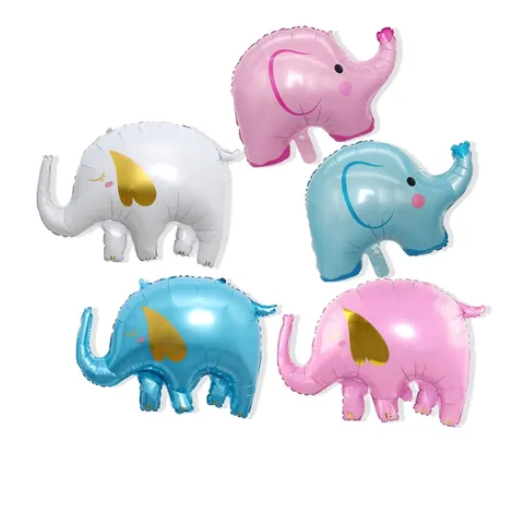 Cartoon Elephant Foil Balloon Elephant Shaped Aluminum Film Balloon For Kids Birthday Party Baby Shower Banquet Decoration