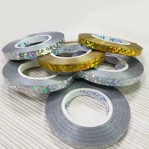 Laser Glitter Metallic Ribbon For Balloon Decoration Birthday Party Wedding Event Shiny Gift Wrapping Party Supplies