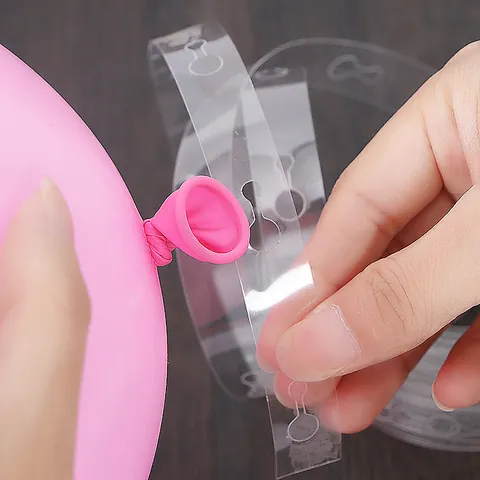 Transparent Balloon Arch Strip Tape Clear Plastic Balloon Chain For Birthday Wedding Party Event Decoration Supplies