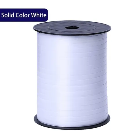 Embossed Plastic Balloon Ribbon Solid Color Wrapping String For Wedding Party Event Decoration Gift Box Sealing Supplies