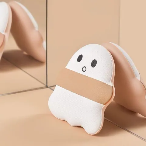 Χαριτωμένο Φάντασμα Marshmallow Air Cushion Πούδρα Μακιγιάζ Υδρόφιλη Πολυουρεθάνη Σφουγγάρι Ομορφιάς Εργαλείο Μακιγιάζ για Γυναίκες Καθημερινό Applicator