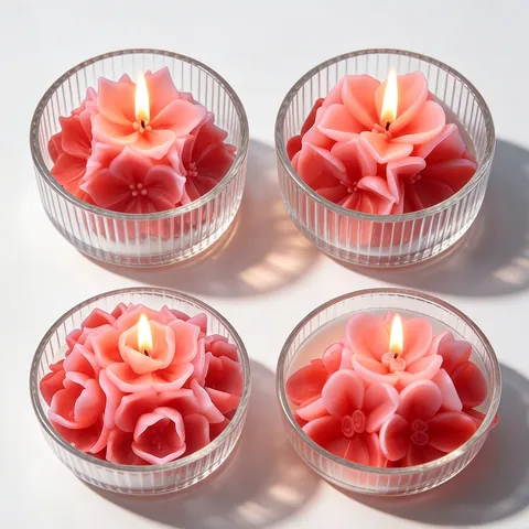 3D Floral Silicone Mold for DIY Aroma Candle Fondant Cake Mousse Soap Gypsum Diffuser Stone Handcraft Baking Molding Tool