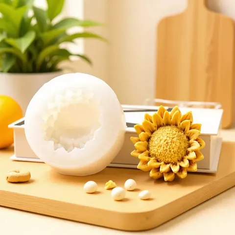 Sunflower Daisy Silicone Mold For DIY Candle Soap Plaster Aromatherapy Stone Handmade Floral Sun Flower Crafting Silicone Mold
