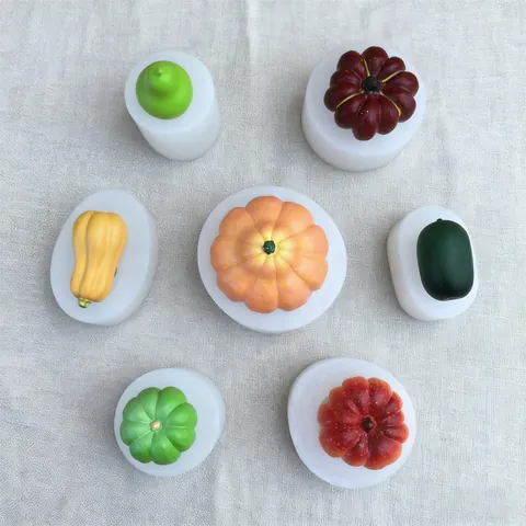 Stampo in Silicone a Forma di Verdura per Torta Cioccolato Mousse Cottura Zucca Zucca a Fiasco DIY Sapone Fatto a Mano Stampo