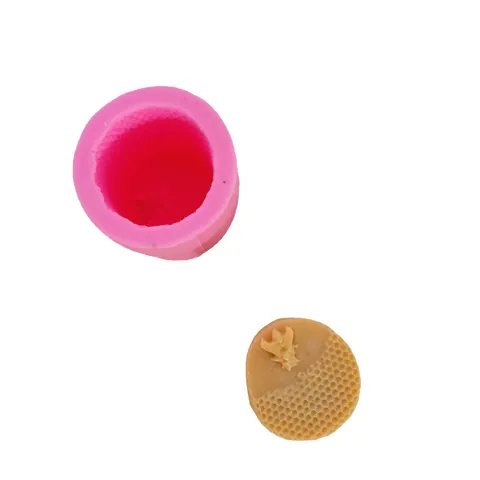 Honeycomb Silicone Mold For DIY Baking Tool Fondant Cake Decoration Aromatherapy Candle Soap Mold Bee Pattern Handmade Craft