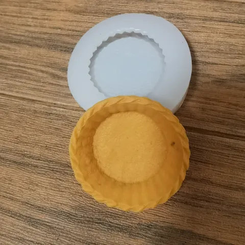 Egg Tart Skin Shape Silicone Cake Mold Round Ribbed Mousse Dessert Chocolate Decoration DIY Creative Baking Tool For Kitchen