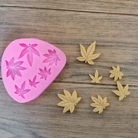 Silicone Fondant Mold Sunflower Maple Leaf Shaped Cake Decorating Baking Tool For Chocolate Pastry Kitchen Baking Accessories