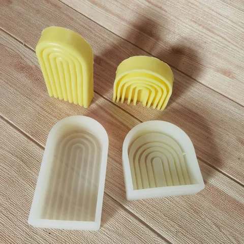 Geometric Arch Silicone Mold N-Shaped Candle Mold DIY Plaster Resin Ornament Cake Decor Minimalist Home Craft Tool