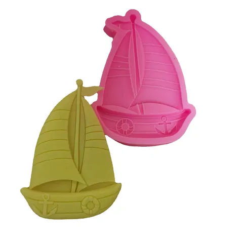 Sailing Boat Silicone Mold For Fondant Cake Decoration DIY Resin Clay Plaster Craft Handmade Sailing Boat Shape Baking Mold