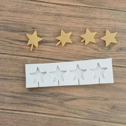 Star Shape Pentagram Lollipop Silicone Mold For Fondant Chocolate Candy Cake Decorating DIY Baking Tools Kitchenware