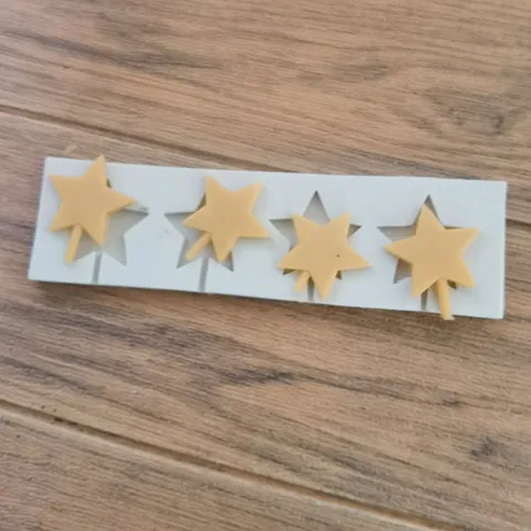 Star Shape Pentagram Lollipop Silicone Mold For Fondant Chocolate Candy Cake Decorating DIY Baking Tools Kitchenware
