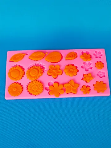 Sunflower Daisy Leaf Silicone Fondant Mold For Cake Decoration Sugar Craft Chocolate Candy Cupcake Baking Decorating Tool